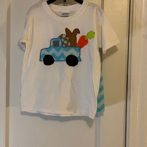 Hand Crafted Easter Shirt and Shorts Boys Sz 3-4